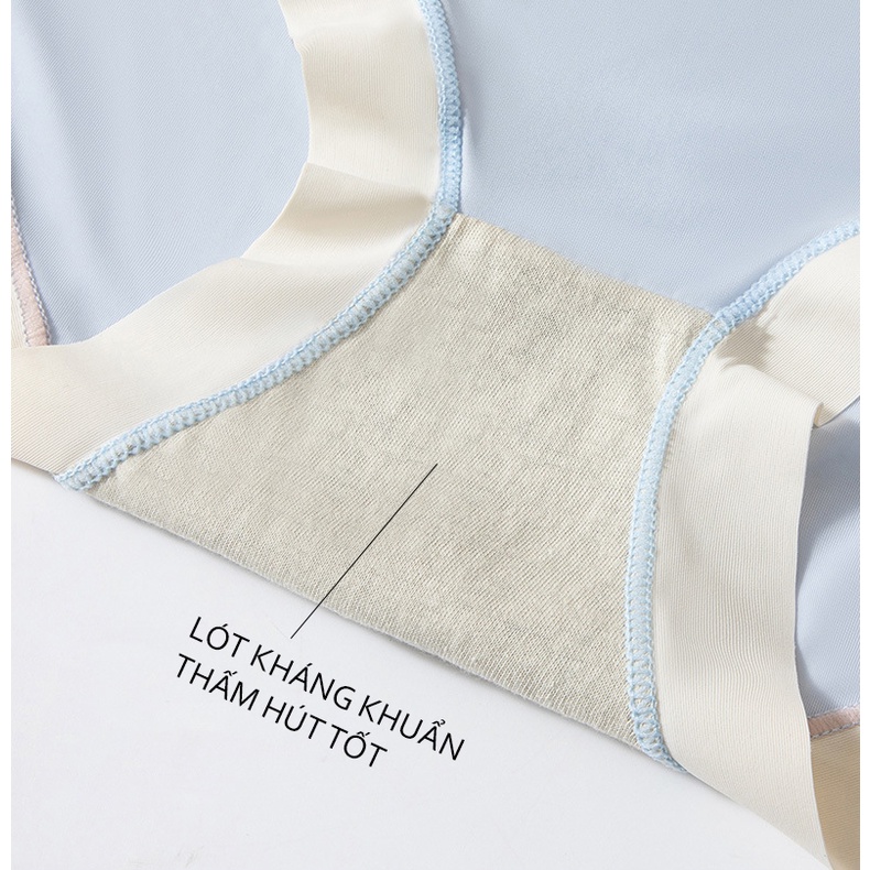 Quần lót nữ thun lạnh co giãn đa chiềucạp đính nơ 124