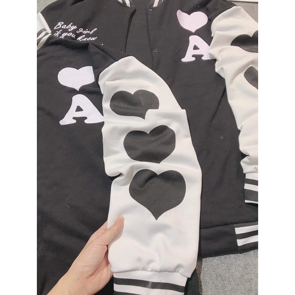 Áo khoác logo A tay tim TC6