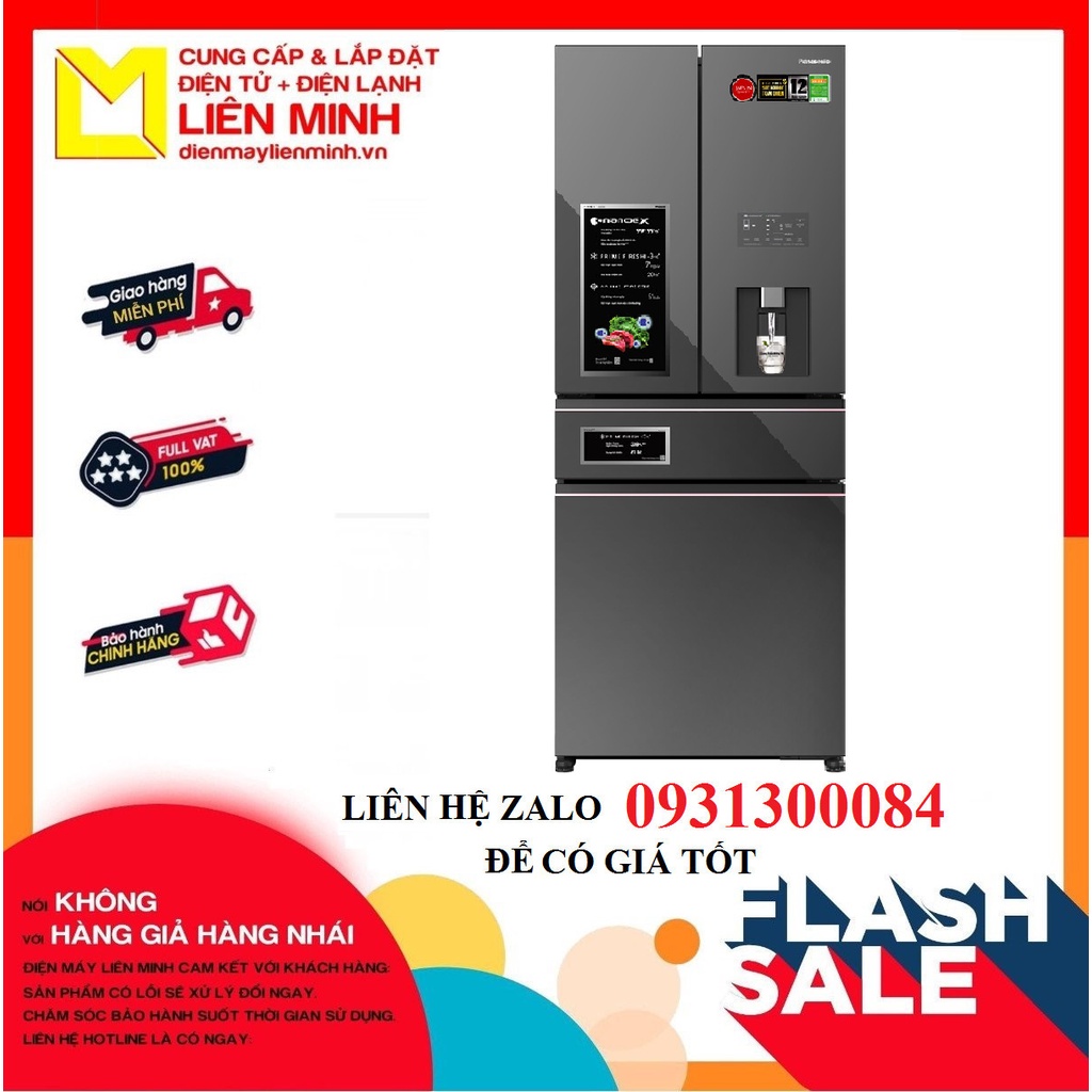 Tủ lạnh Panasonic NR-YW590YMMV 540 lít 4 cánh Inverter (GIÁ LIÊN HỆ) - GIAO HÀNG MIỄN PHÍ HCM