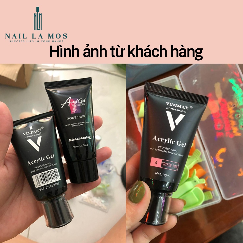Gel gôm Vinimay chính hãng - Gel nối móng úp nhanh, bền đẹp tuýp 30ml