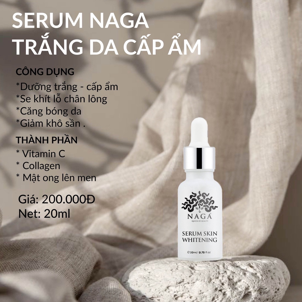 Serum trắng da cấp ẩm Naga