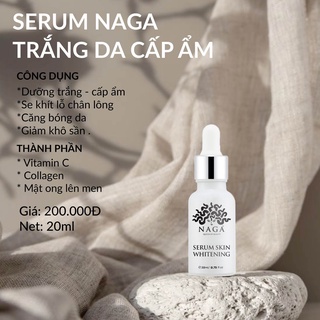 Serum trắng da cấp ẩm Naga