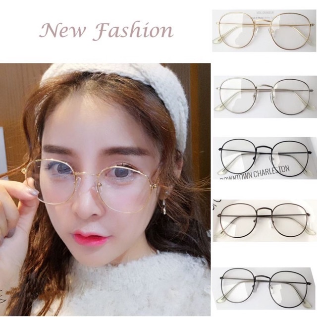 MẮT KÍNH NOBITA THỜI TRANG FORM TRÒN OVAL NGỐ ĐI BIỂN CHỤP ẢNH MẪU ĐẸP TẶNG KÈM HỘP NHỰA