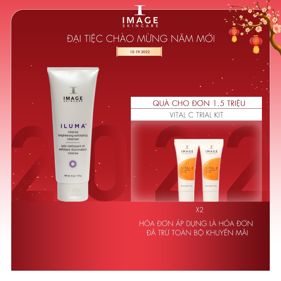 Sữa rửa mặt tẩy tế bào chết làm sáng da Image Skincare Iluma Intense Brightening Exfoliating Cleanser 113g