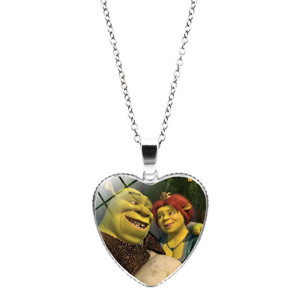 Vòng cổ Tình Bạn Mặt Trái Tim Shrek Dễ Thương