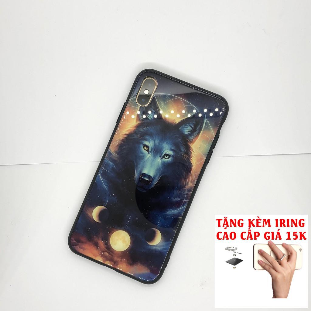 [Sale siêu to khổng lồ] Ốp Kính Iphone Dạ Quang - M468 Hổ Sói ( Ảnh Thật Shop Chụp )