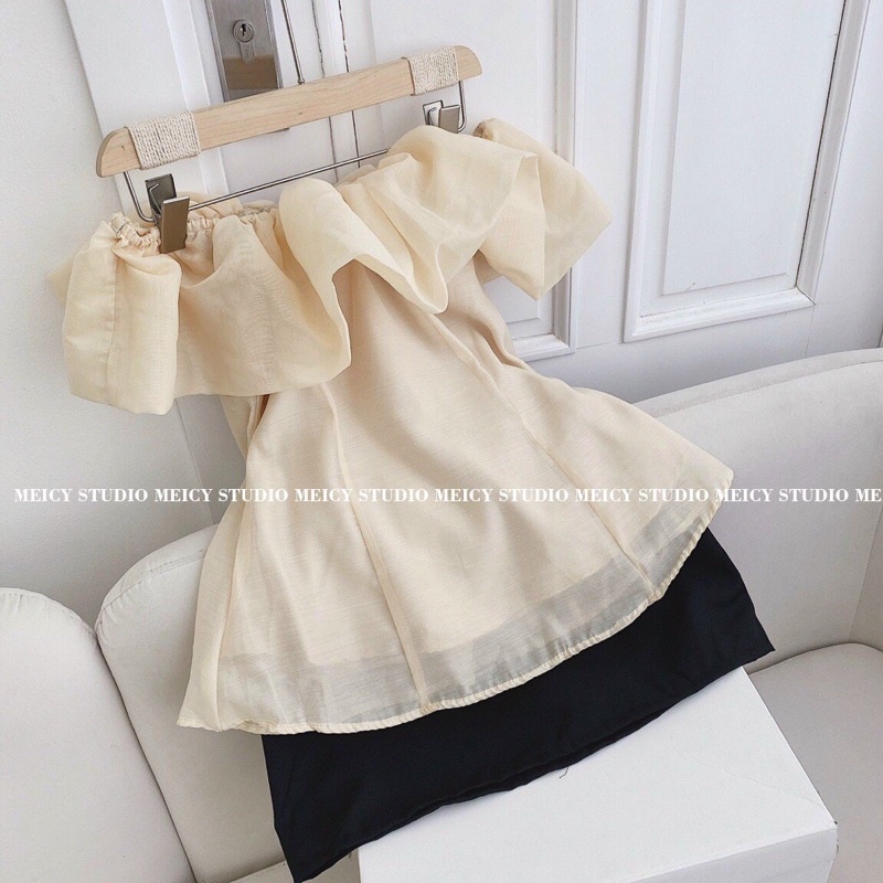 EMMA TOP - Áo bẹt vai tiểu thư sang chảnh