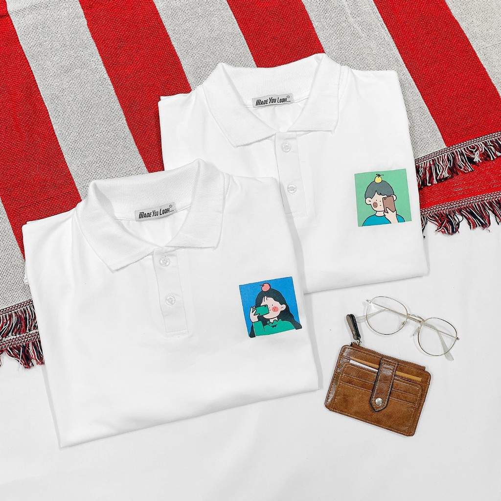 Áo thun polo tay lỡ  CHỤP HÌNH  phông Unisex nam nữ tee oversize form rộng pull Ulzzang Streetwear Hàn Quốc vải mềm