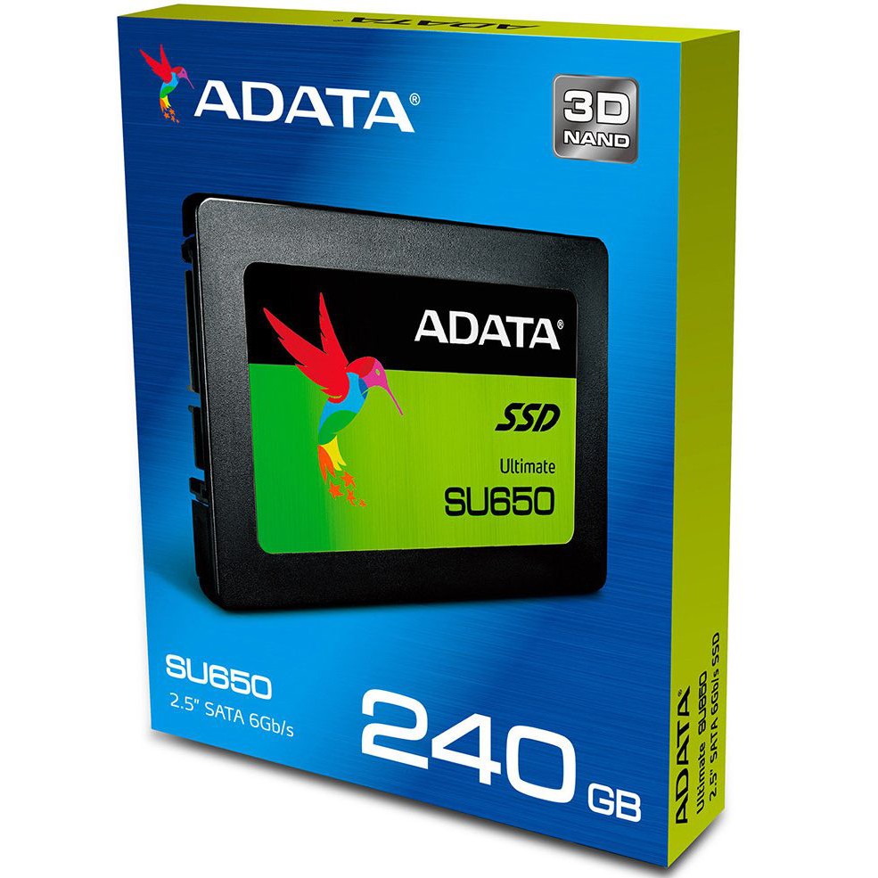 SSD ⚡Free Ship⚡ Ổ cứng SSD Adata 240GB SU650  SATA3 (đọc: 520MB/s /ghi: 320MB/s). Hàng Chính Hãng Viễn Sơn