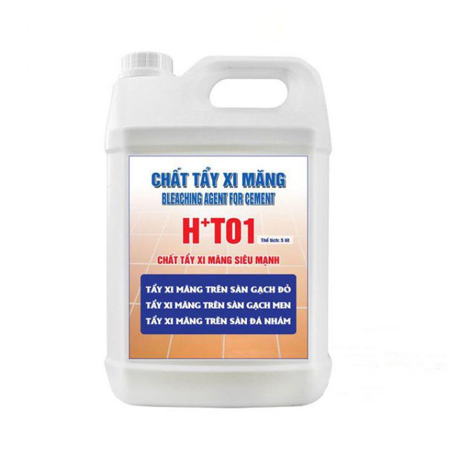 chất tẩy xi măng ht01 can 5l cực mạnh tặng 2 pes trà