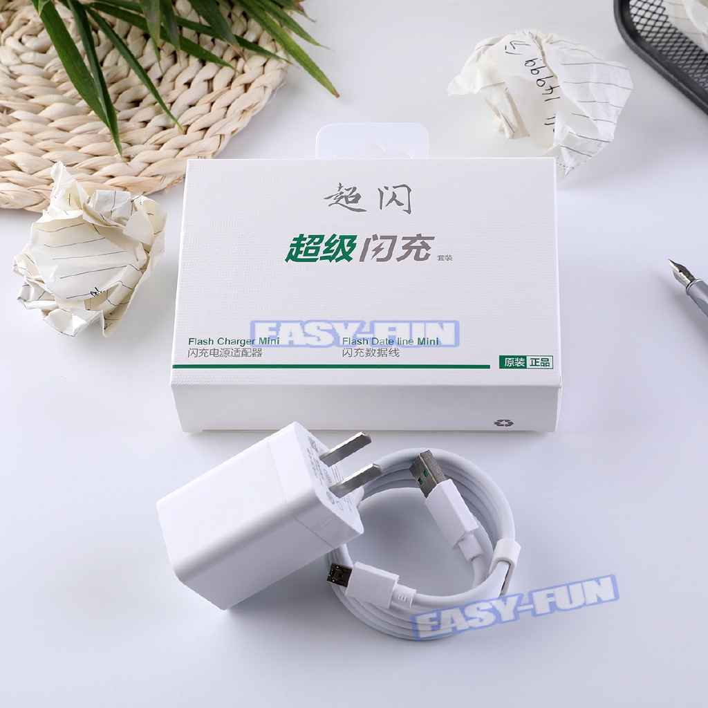 (KHO SN SÀNG)Bộ sạc nhanh OPPO VOOC F3/F9/F11/RENO chính hãng,5A Oppo Vooc Super Flash Sạc nhanh Cáp USB dữ liệu Micro Android