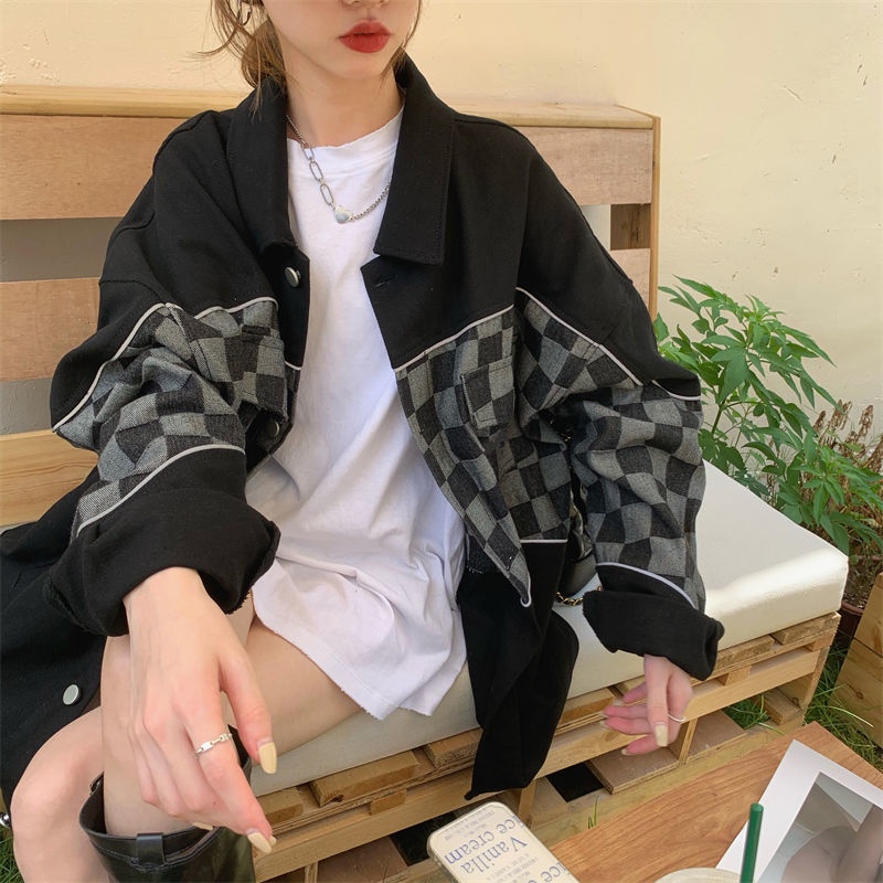 Áo khoác jeans tay dài thời trang dành cho nữ