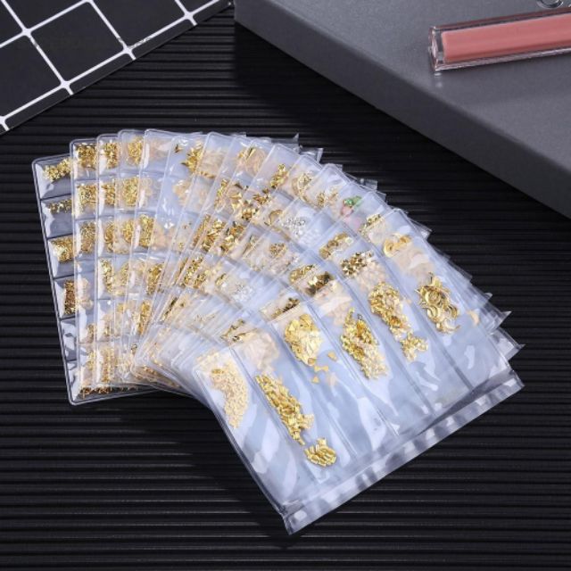 Sticker dán móng tay thiết kế mạ