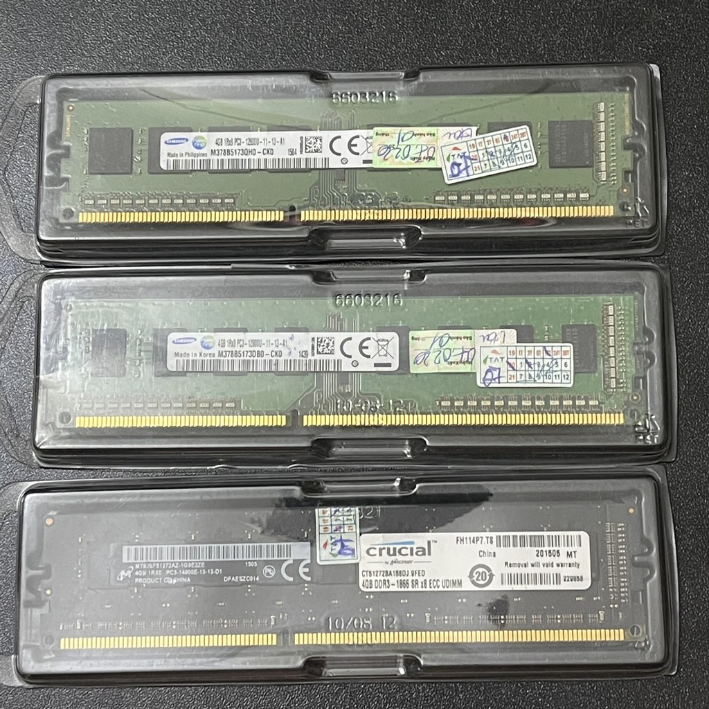 Ram PC DDR3 4GB Samsung, Cruical, Gskill bus 1333, 1600