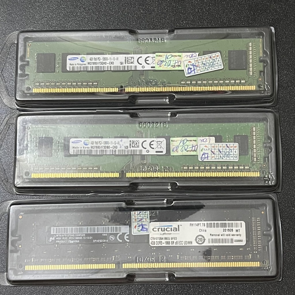 Ram PC DDR3 4GB Samsung, Cruical, Gskill bus 1600, 1866