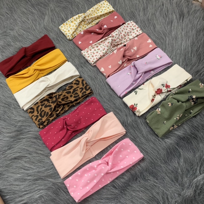 Turban Đan, Tuban Alibaba, Băng Đô Đan Chéo Potato Kids Chất Liệu Cotton Nhiều Màu Sắc Xinh Xắn Cho Bé Trai Và Bé Gái