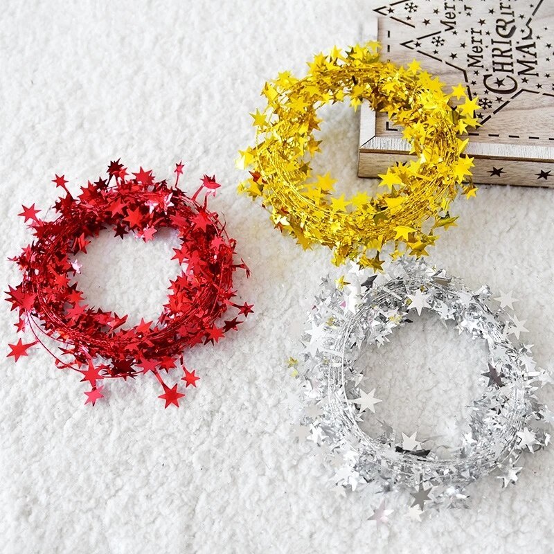 Dây Ngôi Sao Trang Trí Cây Thông Giáng Sinh