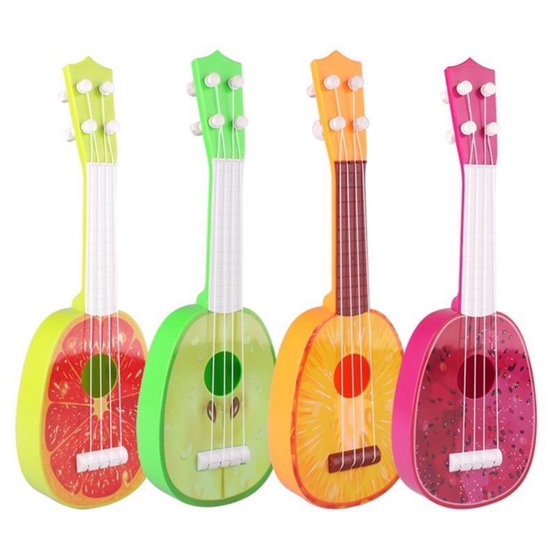 Đồ Chơi Đàn Ukulele Hình Trái Cây Dễ Thương Dành Cho Bé