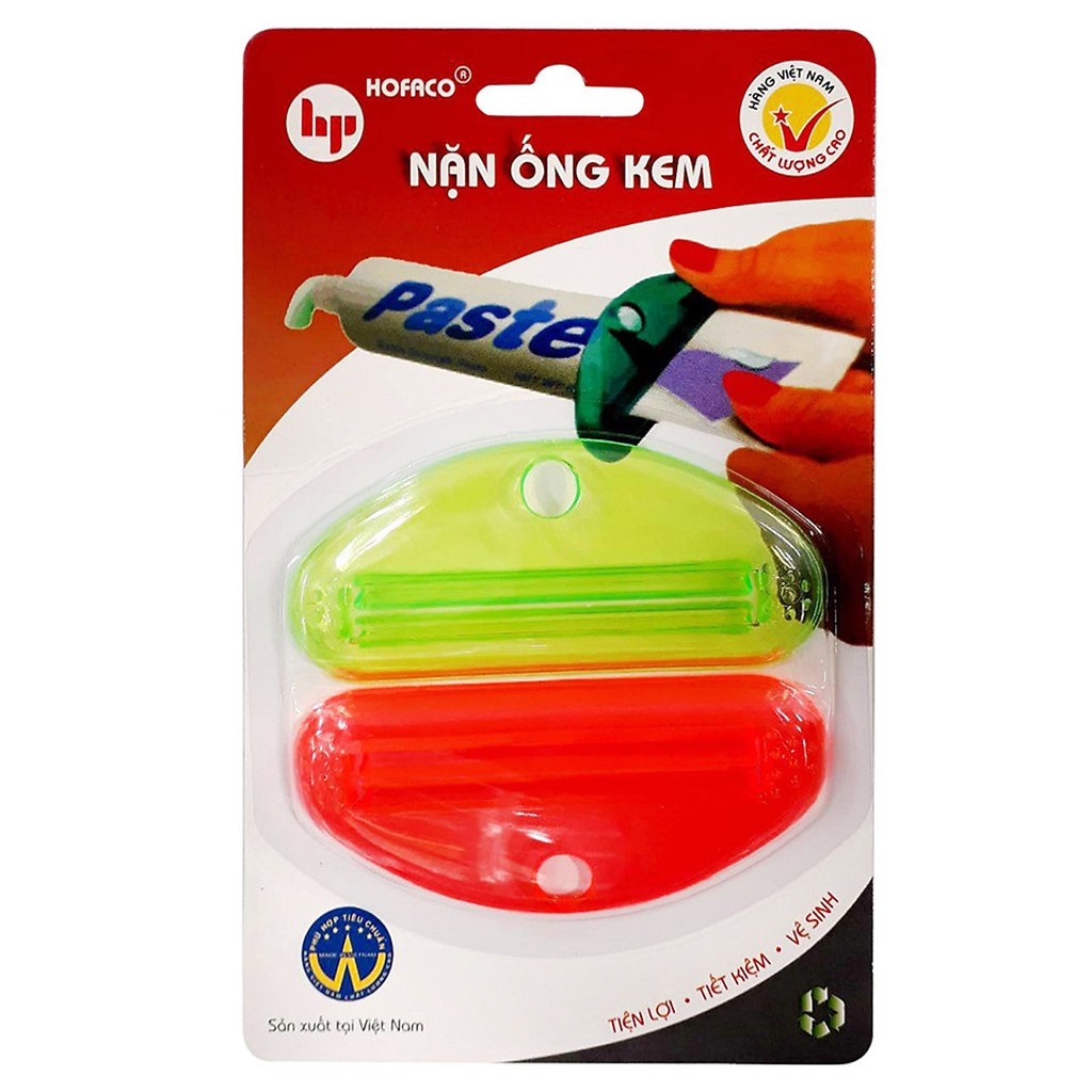 Bộ 2 dụng cụ nặn kem đánh răng, nặn mỹ phẩm Hofaco HPG79