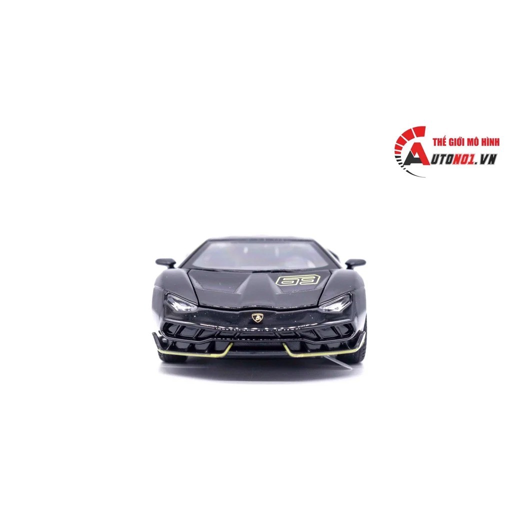 MÔ HÌNH LAMBORGHINI CENTENARIO LP770-4 NO.63 BLACK 1:32 DOUBLE HORSES 7423