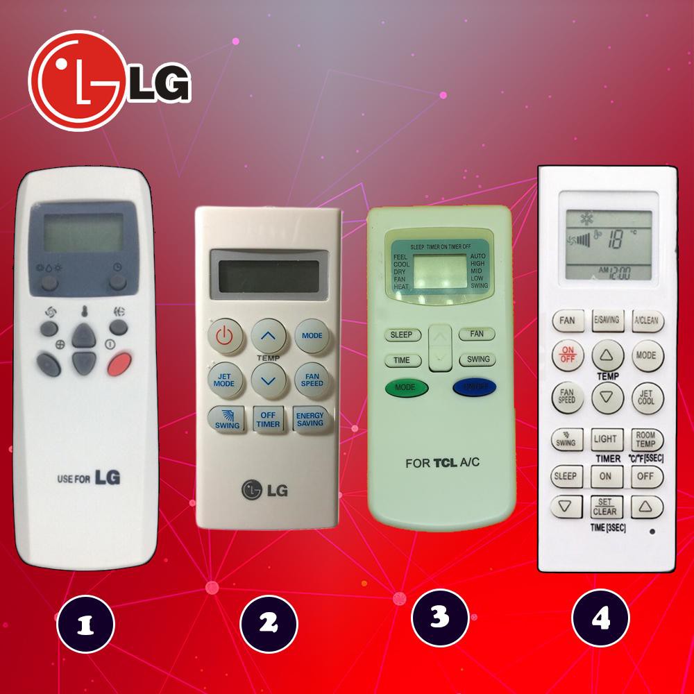 Điều khiển điều hoà LG Remote máy lạnh LG Mẫu Đẹp Phím Mềm [CHỌN MẪU]