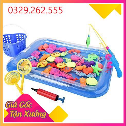 (Sale Khủng)  Bộ câu cá phao kém giỏ đựng siêu đáng yêu – đồ chơi vận động tại nhà cho bé