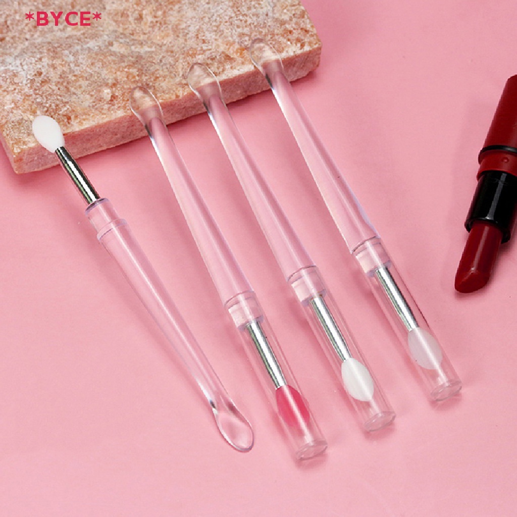 1 Cọ Tô Son Môi Bằng Silicone Kèm Nắp Đậy Chống Bụi Tiện Dụng Mới