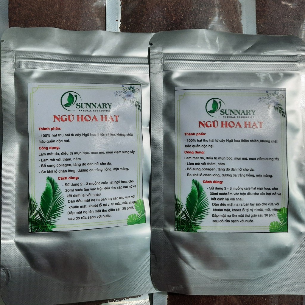 Hộp ngũ hoa hạt spa handmade 100gr