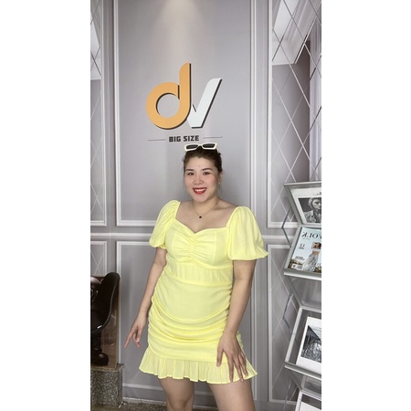 Đầm nhún hở lưng bigsize 60-95kg