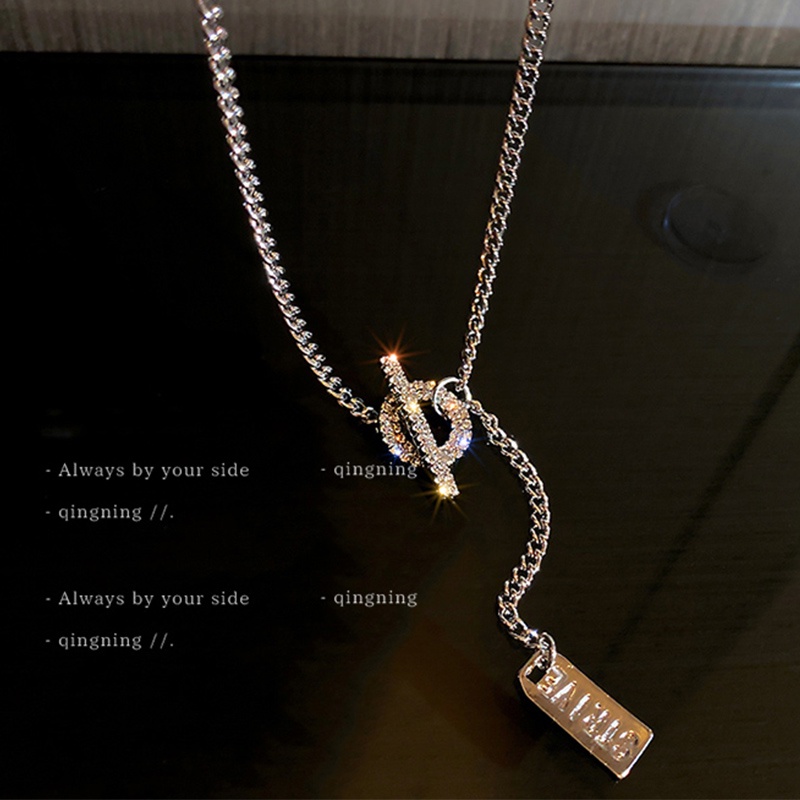 Vòng cổ DREJEW dây xích bằng kim loại phong cách Nhật Hàn