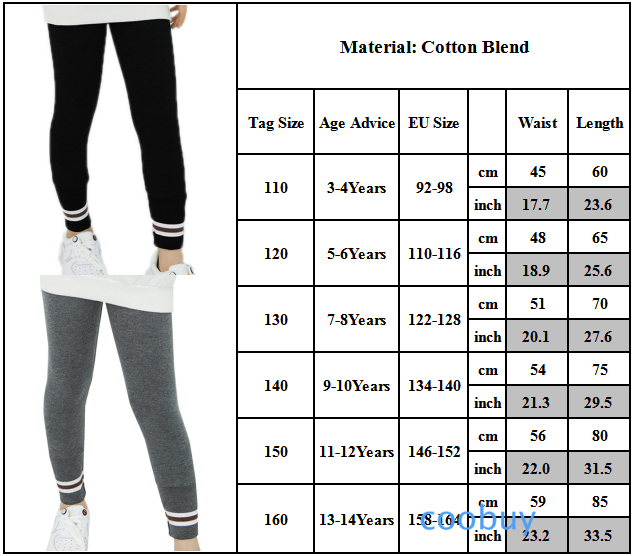 Quần Legging Chất Liệu Cotton Co Giãn Cho Bé Gái (3-14 Tuổi)