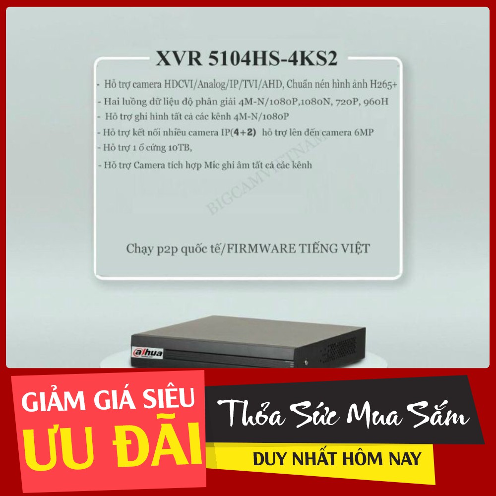 Đầu ghi hình Dahua CVI 5104HS