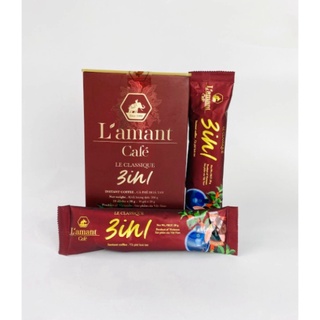 Cà phê hòa tan L'amant 3in1 vị sữa đá nguyên chất thơm ngon (10 gói x 20gr) (Free Ship) (Free Ship)