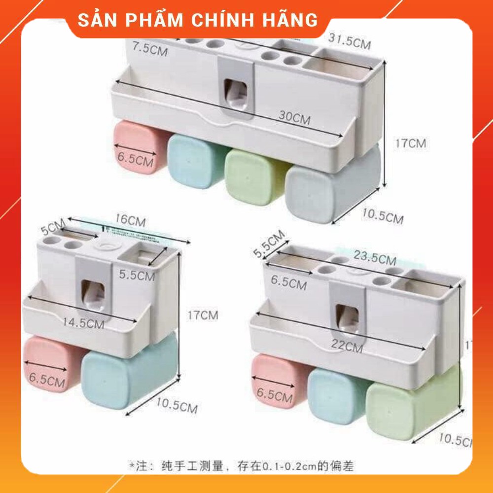 Bộ Nhả Kem Đánh Răng Lúa Mạch 3 Cốc / 4 Cốc