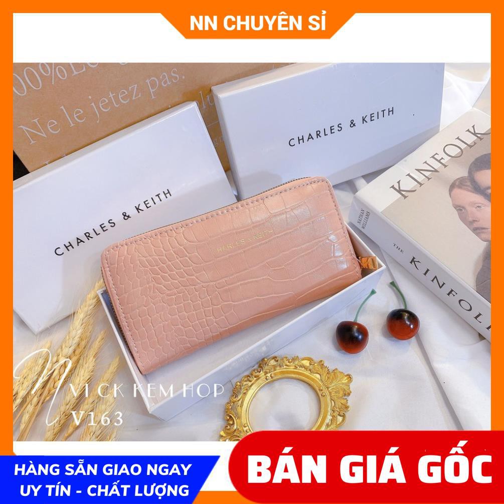 VÍ C&amp;K KÈM HỘP SANG TRỌNG V163 ⚡100% ẢNH THẬT⚡