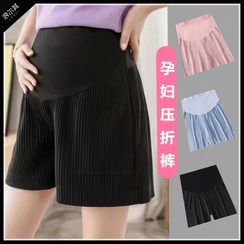 Quần bầu đùi thun tăm lạnh cực mát , quần sooc cho mẹ bầu ngày hè