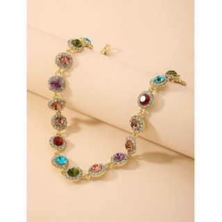 Vòng cổ choker mặt đá nhiều màu