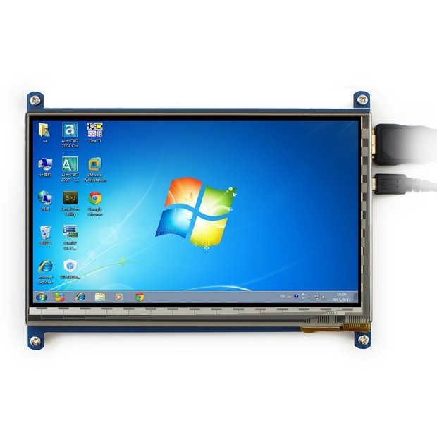 Màn Hình Lcd 7 Inch Cho Raspberry Pi Ips Raspberry Pie Ultra Clear Film 1024x600 800x480