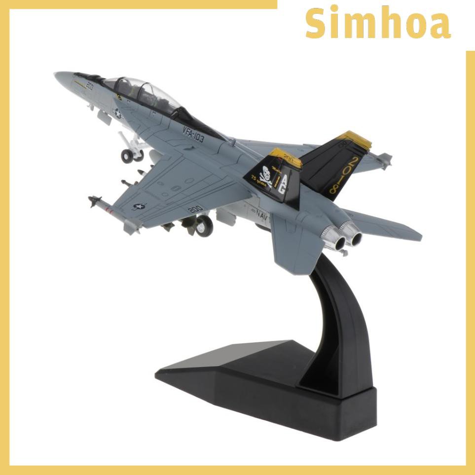 Mô hình máy bay chiến đấu quân sự tỷ lệ 1: 100 F / A-18 trang trí nội thất