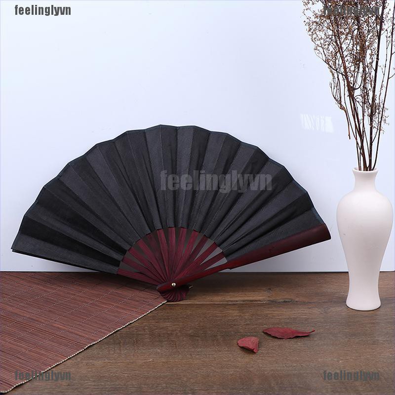 Quạt lụa nan tre phong cách Nhật Bản | BigBuy360 - bigbuy360.vn