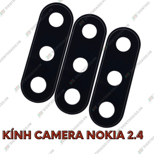 Mặt kính camera nokia 2.4 sẵn keo dán