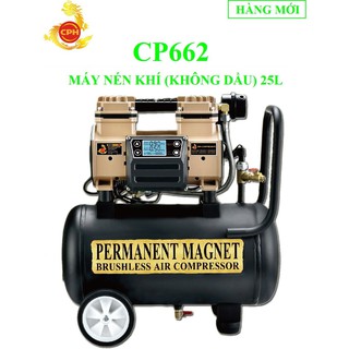 MÁY NÉN KHÍ KHÔNG DẦU & KHÔNG CHỔI THAN 25L CHP CP662
