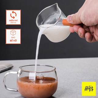 Ly Espresso, cốc chia vạch espresso, hũ rót thủy tinh mini dùng uống cafe