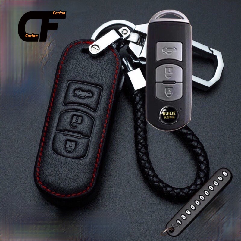 Bao Da Chìa khoá Mazda 2,3,6 CX5,CX8 cao cấp Móc khóa