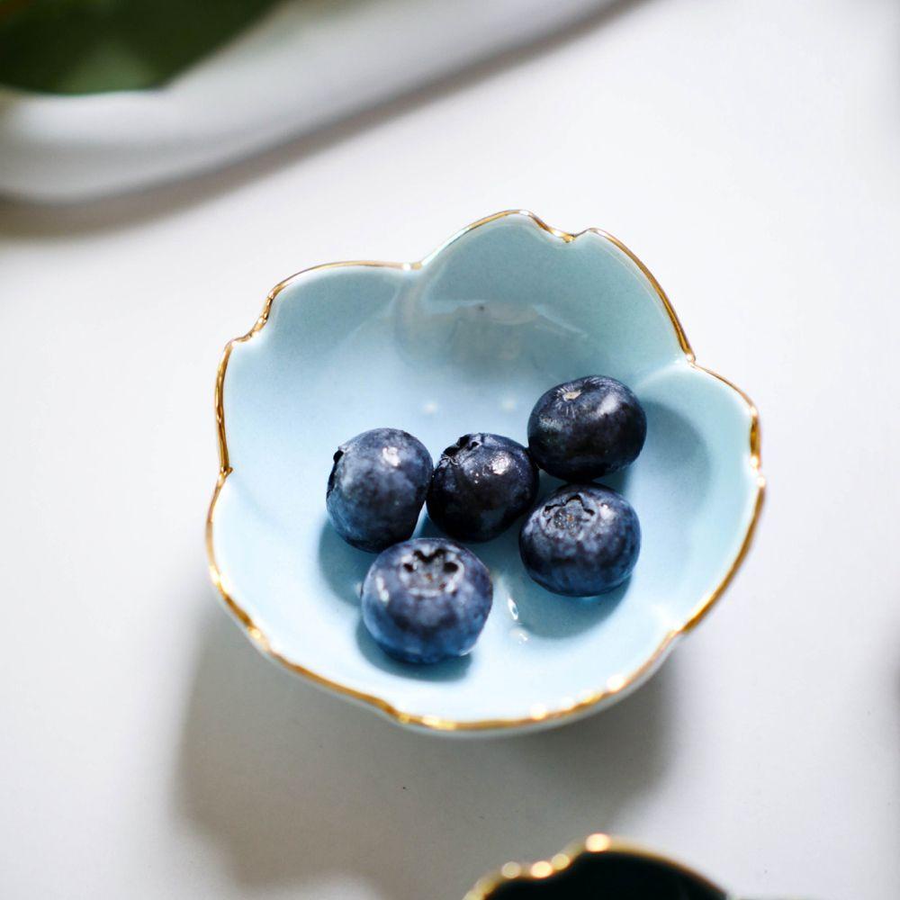 Đĩa Gia Vị HARRIETT Nhỏ 1pc|Đĩa Sứ Đựng Gia Vị Hình Hoa Anh Đào