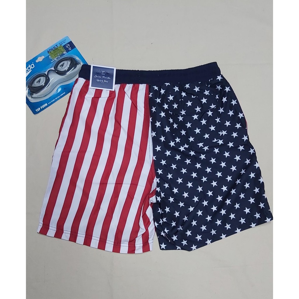 Quần bơi đi biển lưng thun nam swim trunks inseam 7’’hiệu Club Room size S | BigBuy360 - bigbuy360.vn