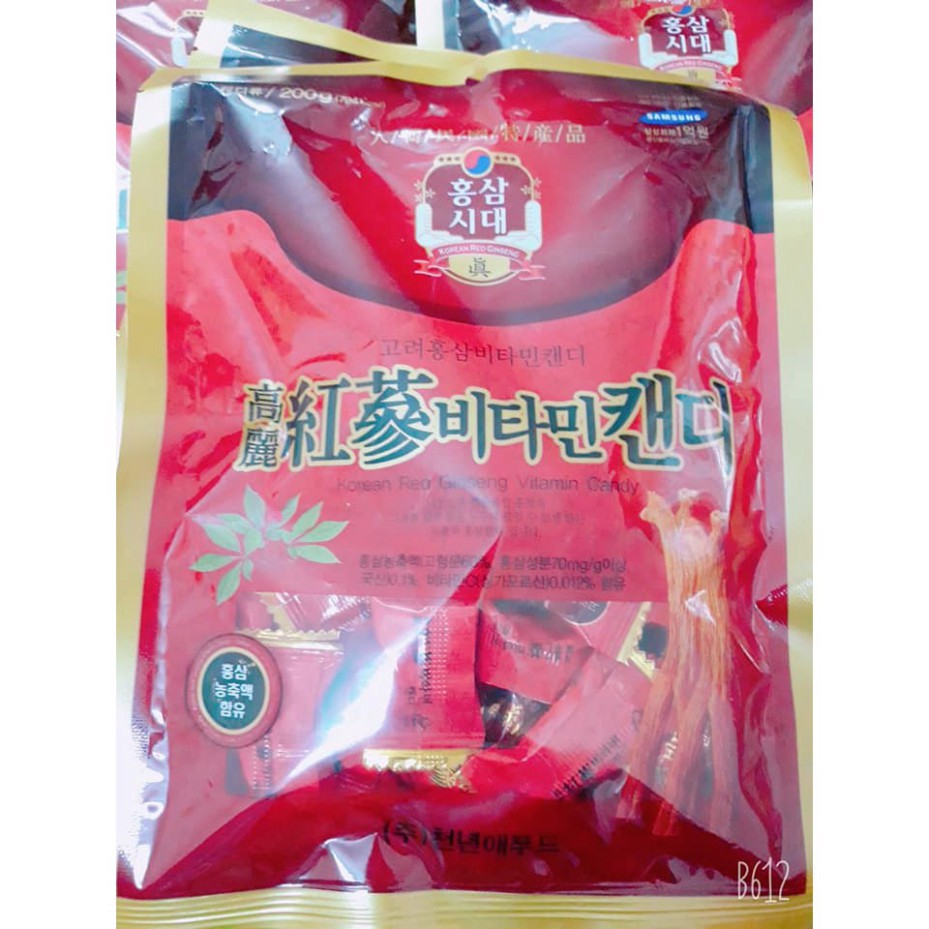 COMBO 5 GÓI KẸO HỒNG SÂM HÀN QUỐC ĐẶC BIỆT 200 GR