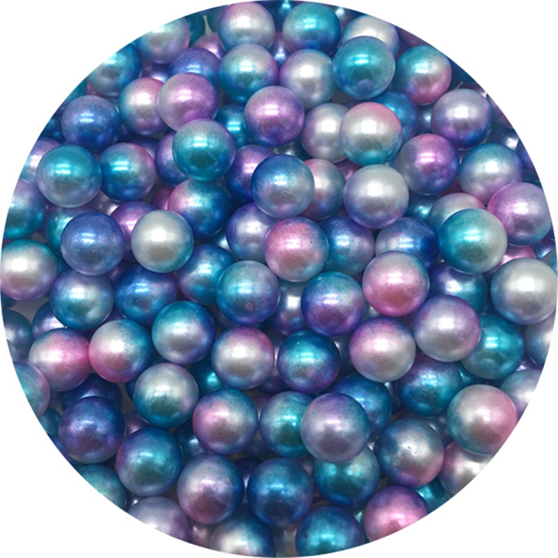 Hạt Nhựa Tròn Không Lỗ Nhiều Màu Sắc Kích Thước 4/6/8mm Dùng Làm Trang Sức DIY