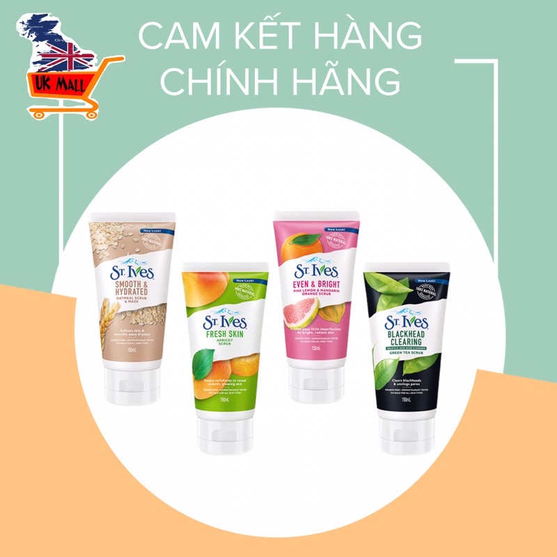 ( Phân phối chính Hãng ) Tẩy da chết mặt Stives Scrub