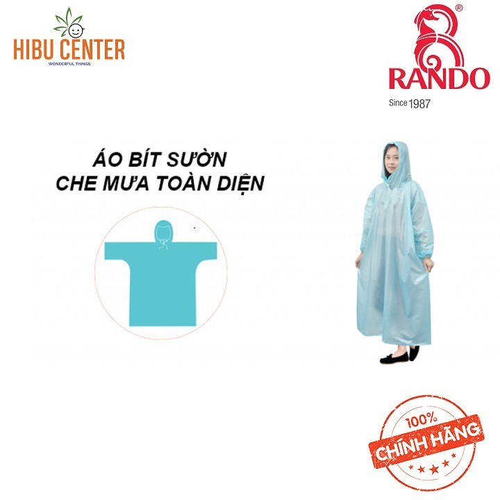 Áo Mưa RANDO Easy Trum | Trùm Cực Nhanh, Siêu Nhẹ, Cực Bền | hibucenter